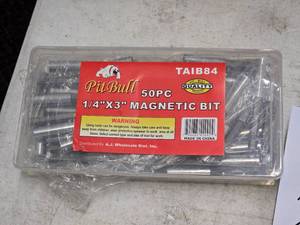 lot 291 image: Pit Bull Magnetic Bit 50-piece 14x3 TAIB84 (in original packaging)