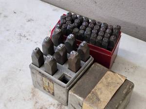 lot 310 image: Number and Letter Punch Set