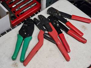 lot 327 image: Lot of (4) Wire Crimping Tools