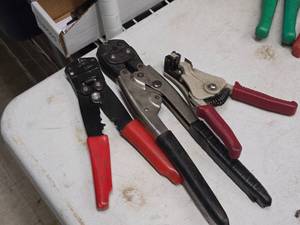 lot 328 image: Lot of (3) Wire Crimping Tools