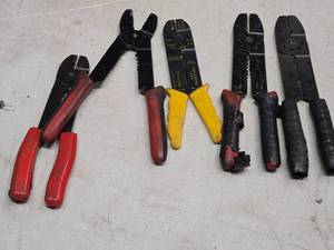lot 330 image: Lot of (5) Wire Cutter  Stripping Tools