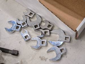 lot 344 image: Lot of (10) Crow Foot Wrenches