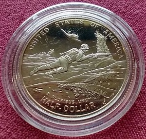 lot 1 image: 1991-95 Commemorative WW2 Half Dollar