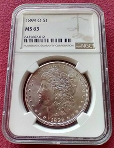 lot 9 image: 1899-O Morgan Dollar - NGC MS63