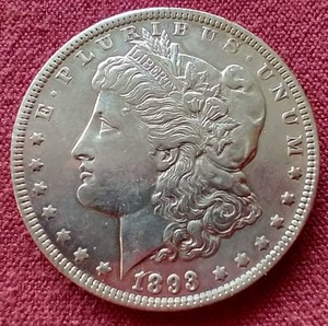 lot 18 image: 1893 Morgan Dollar - KEY COIN