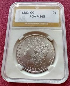 lot 36 image: 1883-CC Morgan Dollar - PGA MS65 - Wow