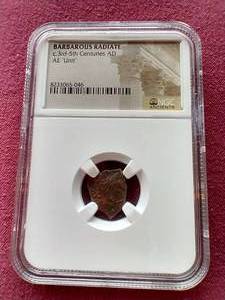 lot 40 image: Ancient Barbarous Radiate 3rd-5th Century Coin - NGC Authentic