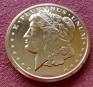 lot 42 image: Morgan Style 1 oz Copper Round