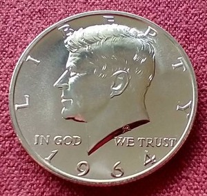lot 60 image: 1964 Proof Kennedy Half Dollar