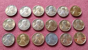 lot 66 image: (18) Pennies - All Pennies From 1969-1973