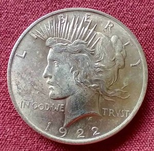 lot 79 image: Nice Looking 1922 Peace Dollar