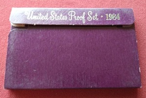 lot 92 image: 1984 U.S. Mint Proof Set - Some Damage