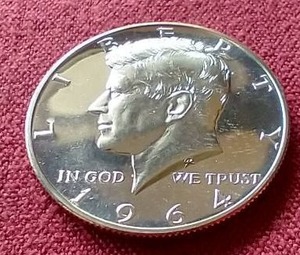 lot 105 image: 1964 Proof Kennedy Half Dollar