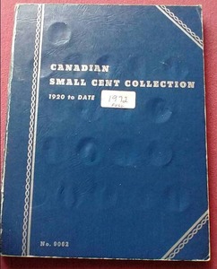 lot 120 image: Full Canadian Penny Album 1920-1972 - Several Key Coins