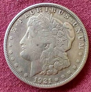 lot 124 image: 1921-S Morgan Dollar