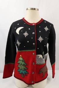 lot 285 image: Northern Isles Wool Holiday Sweater Womens M