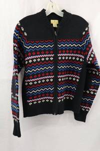 lot 296 image: Limited America Lambswool Blend Fair Isle Sweater Size M
