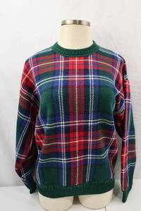 lot 301 image: GANT Plaid Cotton Sweater Large