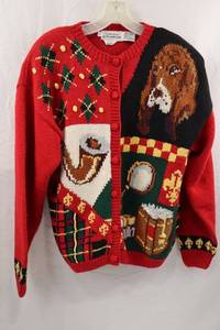 lot 306 image: Alexandra Bartlett Dog Sweater Womens Small Hand Knit