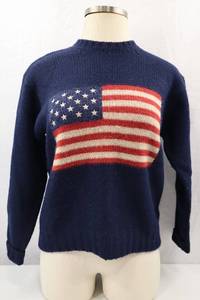 lot 309 image: Limited American Flag Wool Sweater Size Medium