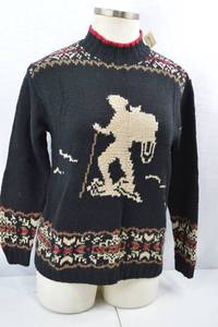 lot 323 image: Eddie Bauer Womens Hand Knit Sweater M