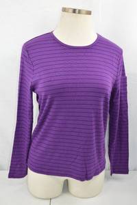 lot 329 image: Purple Striped Long Sleeve Shirt