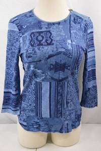 lot 331 image: Lauren Jeans Co. Ralph Lauren Indigo Multi Top XL NWT