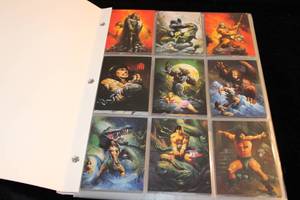 lot 4 image: Ken Kelly Collectors Trading Card Album Featuring Fantasy Artwork