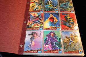 lot 13 image: 1994 Fleer Marvel X-Men Super Heroes Trading Card Collection in Binder Set 1-150