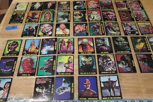 lot 38 image: Near Complete 1964 Outer Limits Trading Card Set Missing #7 and #44