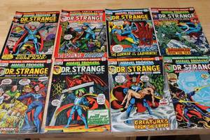 lot 41 image: Lot of 8 Vintage Marvel Comics Group Dr. Strange Comic Books #3-8