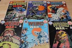 lot 44 image: Weird War Tales #1 and 5 Other DC Comics Issues