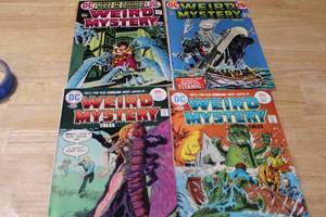 lot 45 image: Lot of 4 DC Weird Mystery Tales #1 & 2 and 2 more