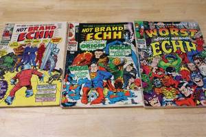lot 53 image: Set of 3 Marvel Comics Not Brand Echh Issues #1, #7, and #10