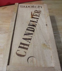 lot 75 image: Swatch Vintage Chandelier Watch with Box and Stand