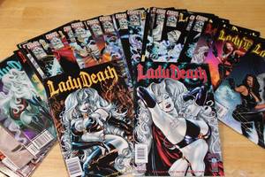 lot 86 image: Lady Death and Lady Demon Comic Book Collection by Chaos Comics
