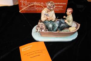 lot 89 image: Norman Rockwell Inspirations in Porcelain Grand Pals Figurine with Box