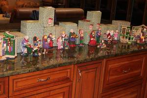 lot 102 image: All Through the House Holiday Figurine Collection with Original Boxes