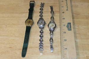 lot 116 image: Set of 3 Swatches inc Irony Lady and 2 more with  with Metal Bands