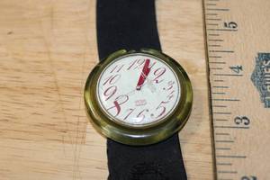lot 121 image: Pop Swatch Analog Wristwatch with Black Fabric Band