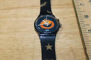 lot 137 image: Swatch Happy Nightmare Halloween Theme Wristwatch