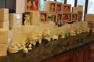 lot 145 image: Large Lot of Snowbunnies Figurines with Accessories and Decor