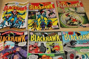 lot 166 image: Collection of 5 Vintage Blackhawk Comic Books by DC Comics