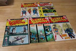 lot 168 image: Set of 5 DC Secret Origins Comic Books 20 Cent Covers #1-5