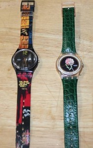 lot 178 image: Swatch GB210 James Bond Man with the Golden Gun 2002 and Gents Rosathea GP110 Watches