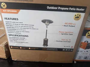 lot 86 image: OUTDOOR PROPANE PATIO HEATER atspower 2025 Unused ATS-OPH48000