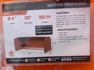 Snow Pusher WOLVERINE 2025 Unused SP-15-84W