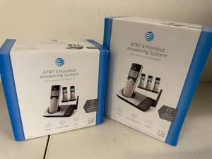 lot 15P image: AT&T Handset Answering Systems Lot - 3 Handset and 4 Handset with Smart Call Blocker