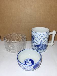 lot 69H image: Collection of Japanese Porcelain and Scandinavian Glass Tableware