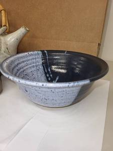 lot 87H image: Stunning Handcrafted Pottery Bowl signed by artist